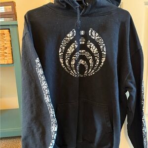 Men's Black Graphic Hoodie